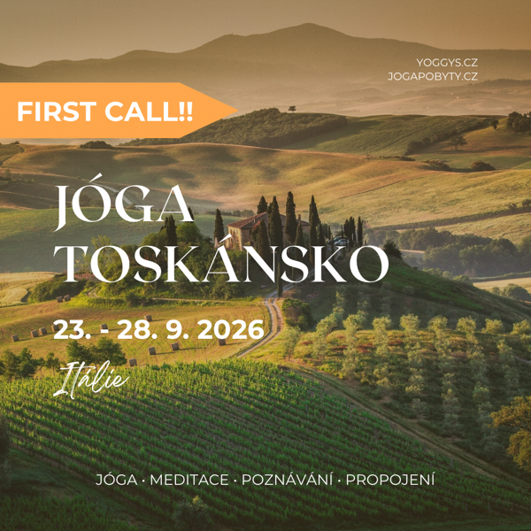 Jóga Toskánsko, září 2026