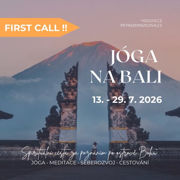 Jóga Bali, červenec 2026