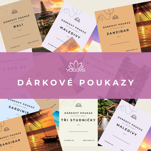 Dárkové poukazy na pobyt s jógou