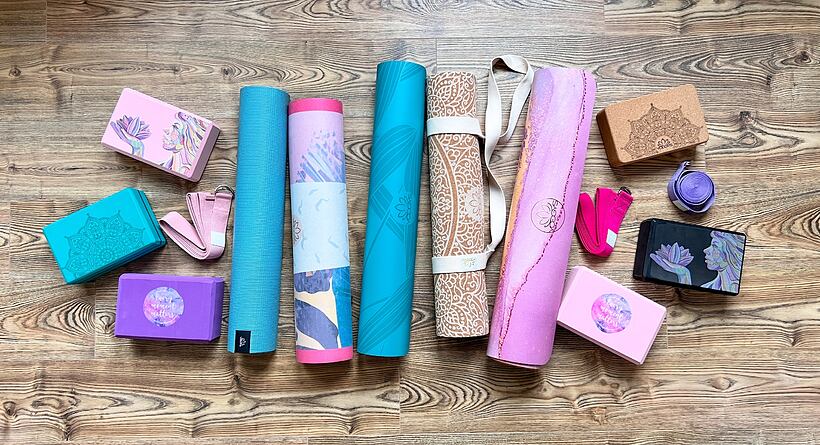 Multipack set s podložkou a pomůckami na jógu dle vlastního výběru