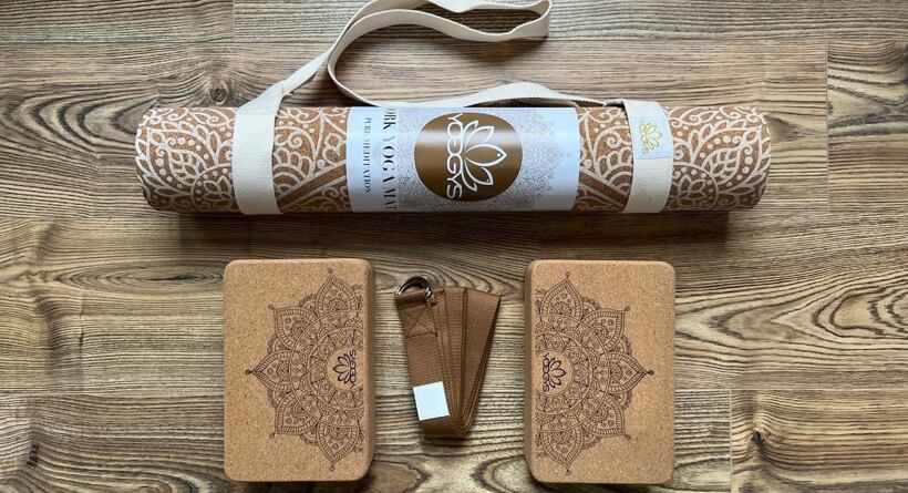 Multipack set s korkovou podložkou a pomůckami na jógu