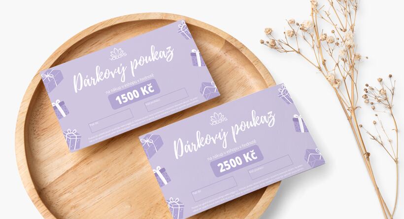 DÁRKOVÉ POUKAZY na produkty