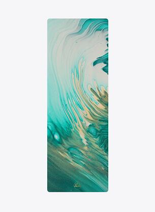 Designová podložka na jógu 5 mm AQUA