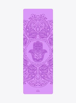 Neklouzavá podložka na jógu HAMSA PURPLE