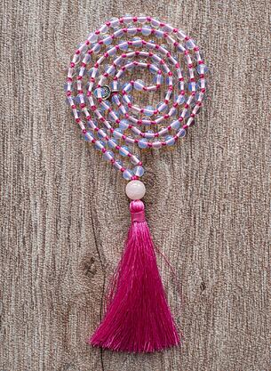 Meditační mala - Opalit se stříbrným logem (Ag 925/1000)