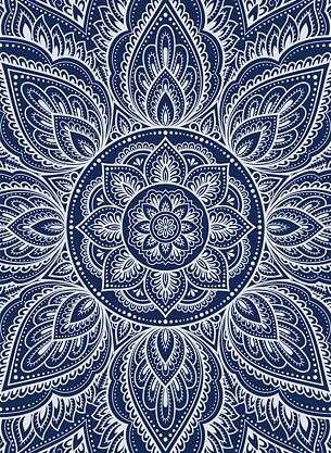 Podložka na cvičení královská modrá MANDALA