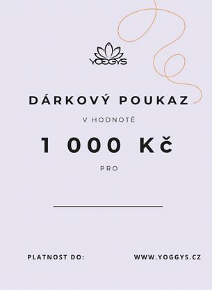 Dárkový poukaz v hodnotě 1000 Kč