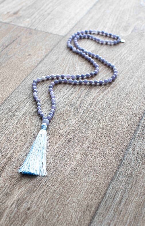 YOGGYS meditační mala - angelit