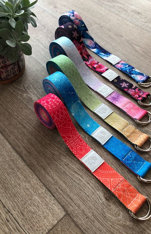 YOGGYS - YOGA STRETCHING STRAP [RAINBOW MANDALA]