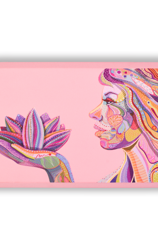 Cihlička na jógu růžová LOTUS BLOSSOM