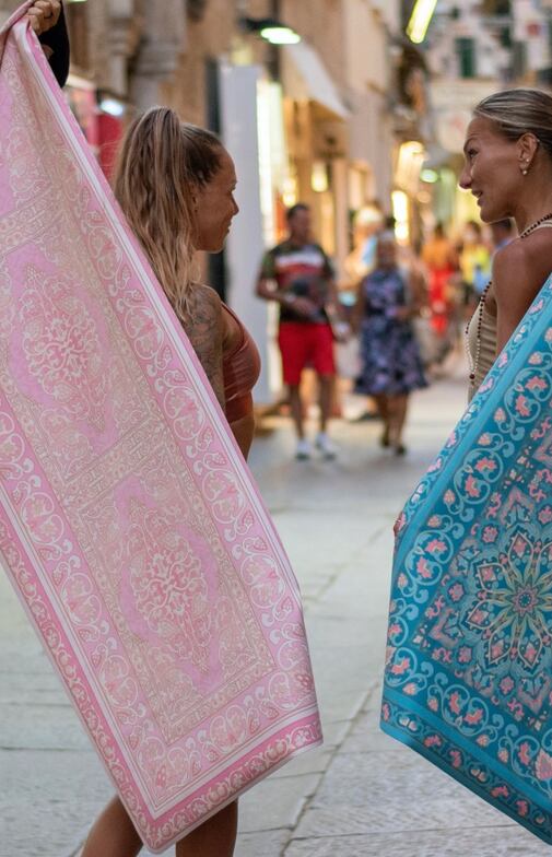 jógová podložka orientální koberec na jógu v barvě tyrkysové