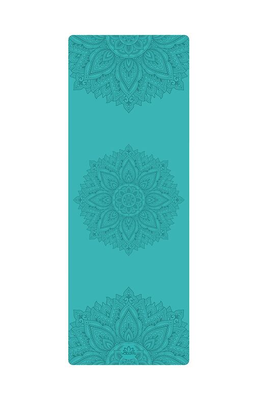 Podložka na cvičení pro začátečníky s mandalami AZUROVÁ