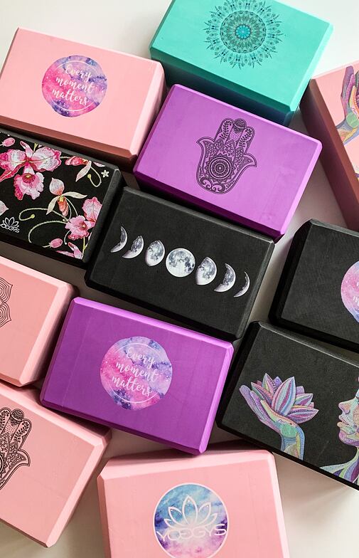 YOGGYS Cihlička na jógu růžová LOTUS BLOSSOM