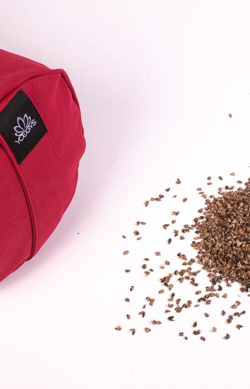 YOGGYS - meditační bolster, červená