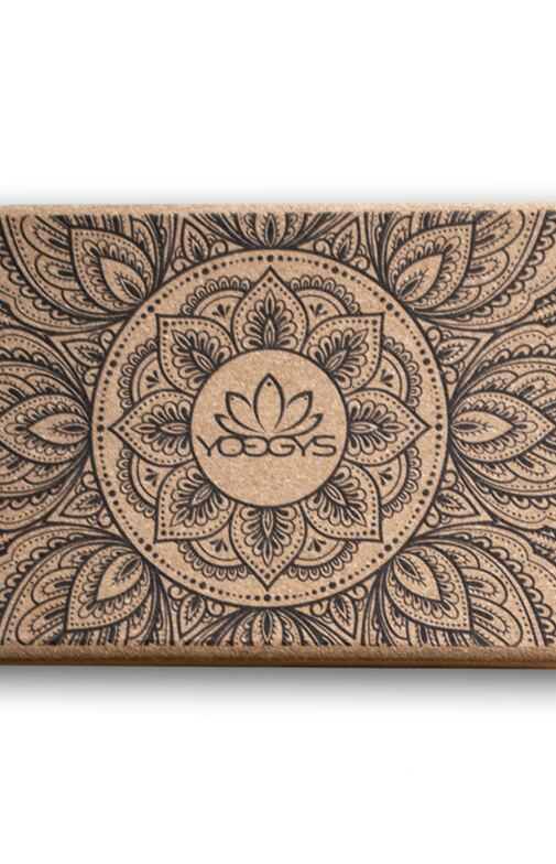 Cihlička na jógu korková NEW MANDALA