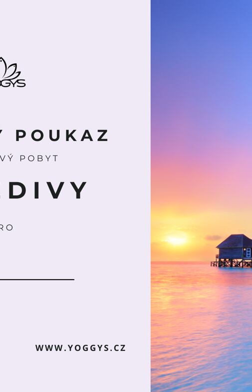 dárkový voucher na pobyt s jógou na Maledivách