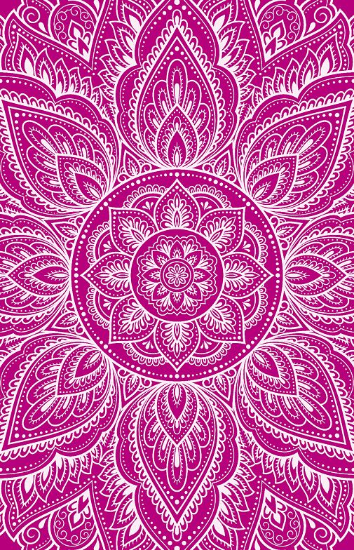Podložka na cvičení purpurová MANDALA