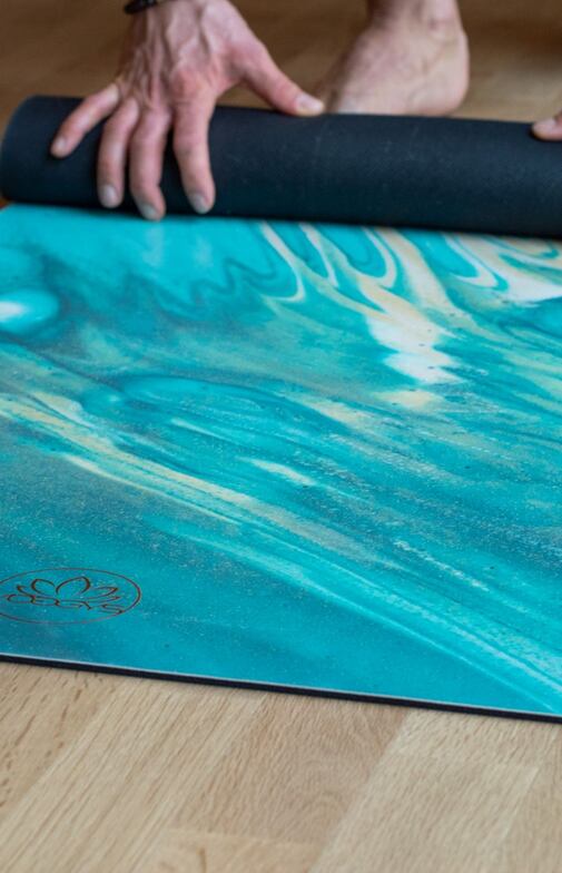 YOGGYS jógová podložka AQUA neklouzavá jógamatka, AQUA