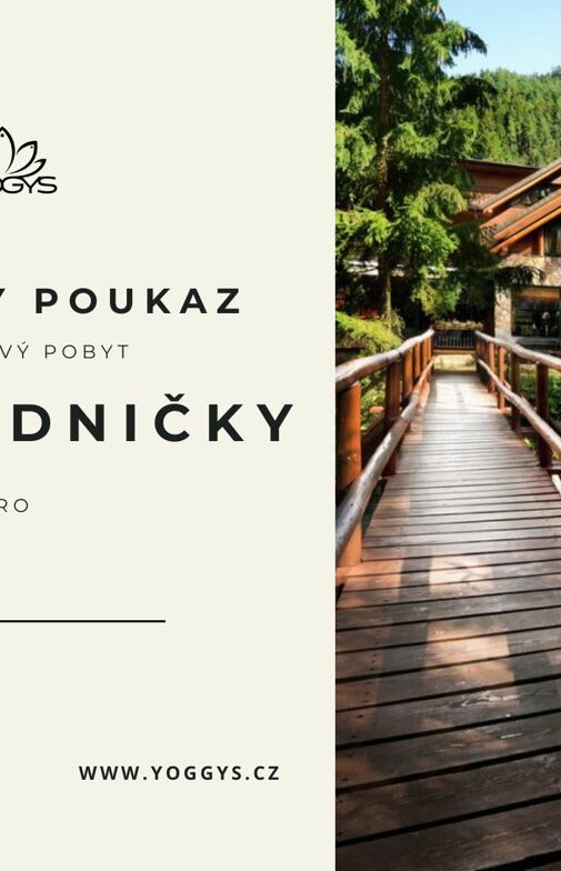Dárkový voucher na selfcare & wellness pobyt s jógou u Třech Studniček na Slovensku