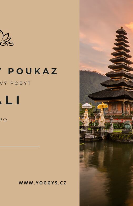 dárkový voucher na pobyt s jógou na Bali