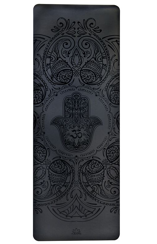 profesionální jógová podložka z přírodní gumy ALL YOGA MAT HAMSA BLACK