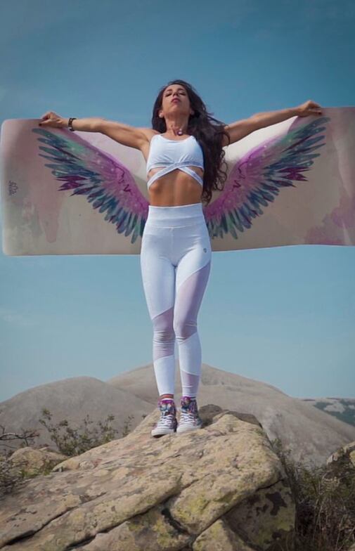 neklouzavá podložka na cvičení, freedom OPEN YOUR WINGS