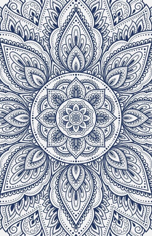 Podložka na cvičení bílá MANDALA