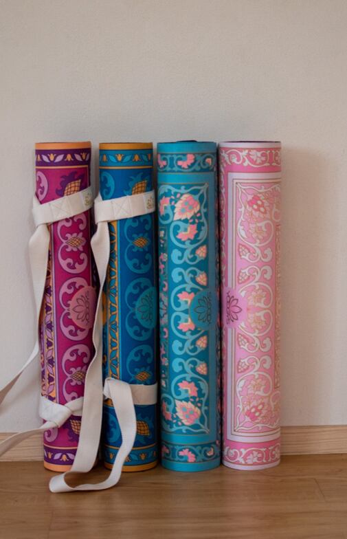 jógová podložka orientální koberec na jógu v barvě tyrkysové