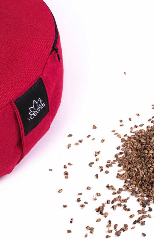 YOGGYS - meditační polštář, červená [MANTRA]