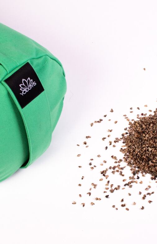 YOGGYS - meditační bolster, zelená