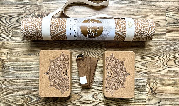 Multipack set s korkovou podložkou a pomůckami na jógu