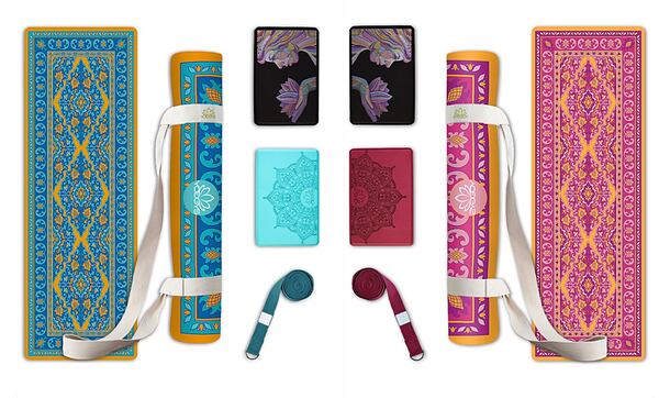 Multipack set s designovou podložkou a pomůckami na jógu