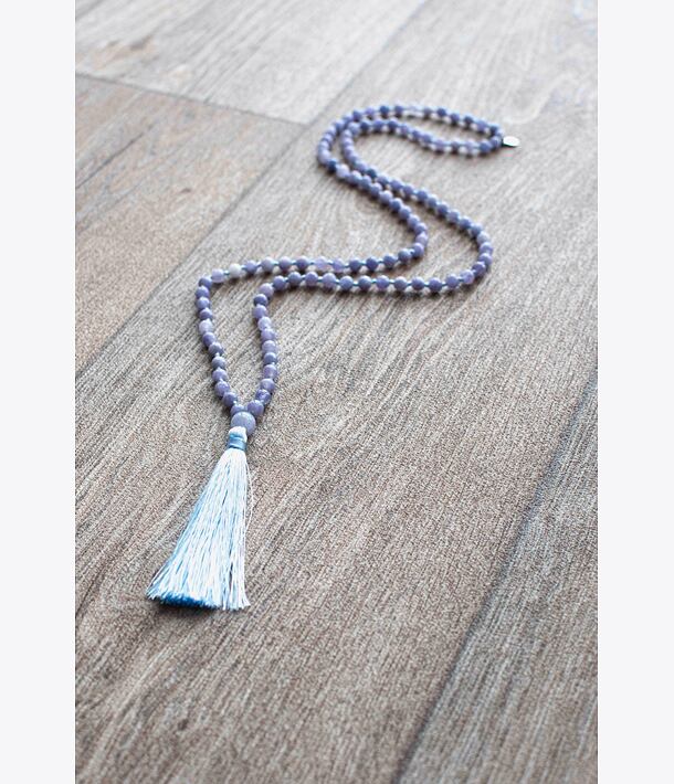 YOGGYS meditační mala - angelit