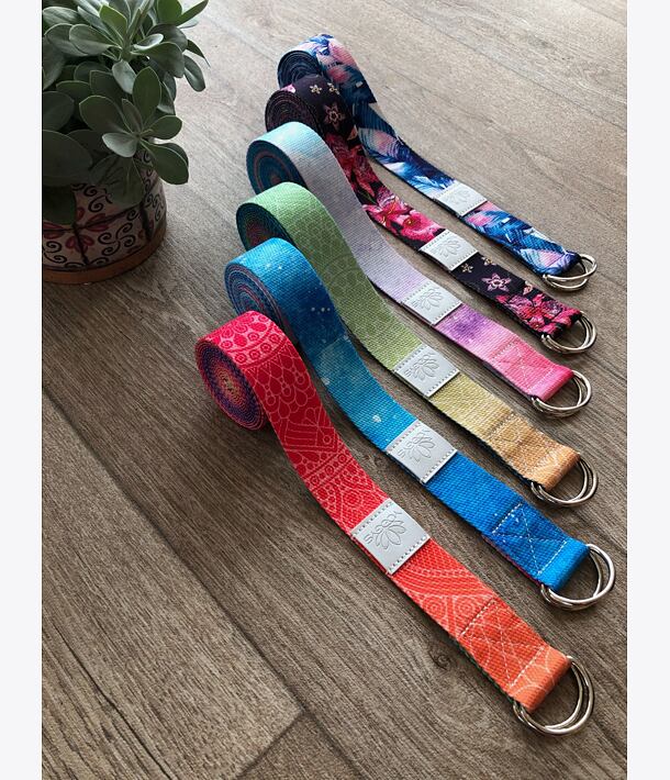 YOGGYS - YOGA STRETCHING STRAP [RAINBOW MANDALA]