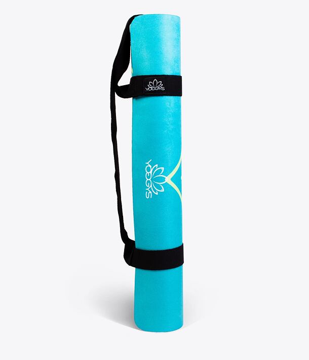 YOGGYS [SUCCULENT MANDALA] zelená designová jógová podložka s mandalou