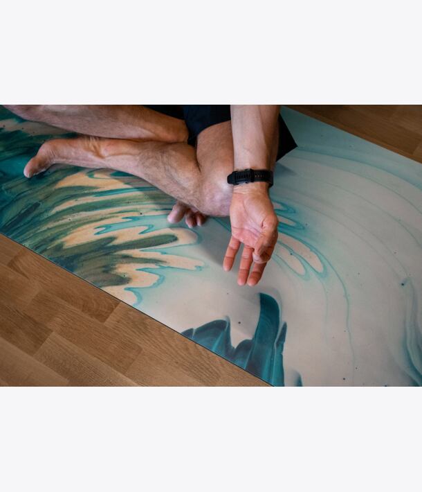 YOGGYS [AQUA] designová jógová podložka z ekologického materiálu