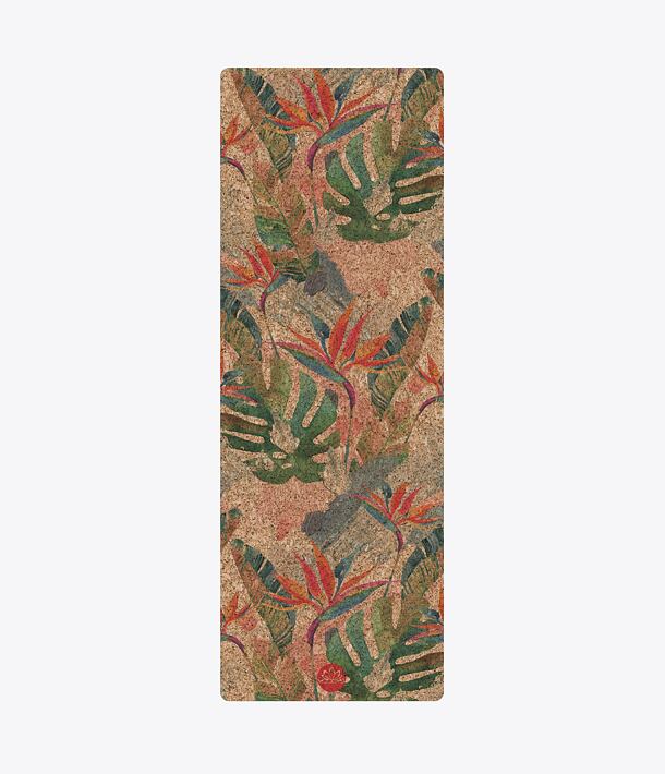 Korková podložka na jógu TROPICAL FLAMES včetně TAŠKY