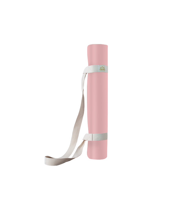 YOGGYS [HAMSA LOVE] růžová designová jógová podložka s HAMSOU 