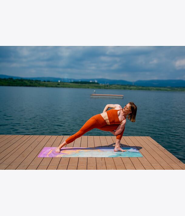 SHINE BRIGHT, podložka na jógu designová, jógamatka, jógová podložka barevná, SHINE BRIGHT