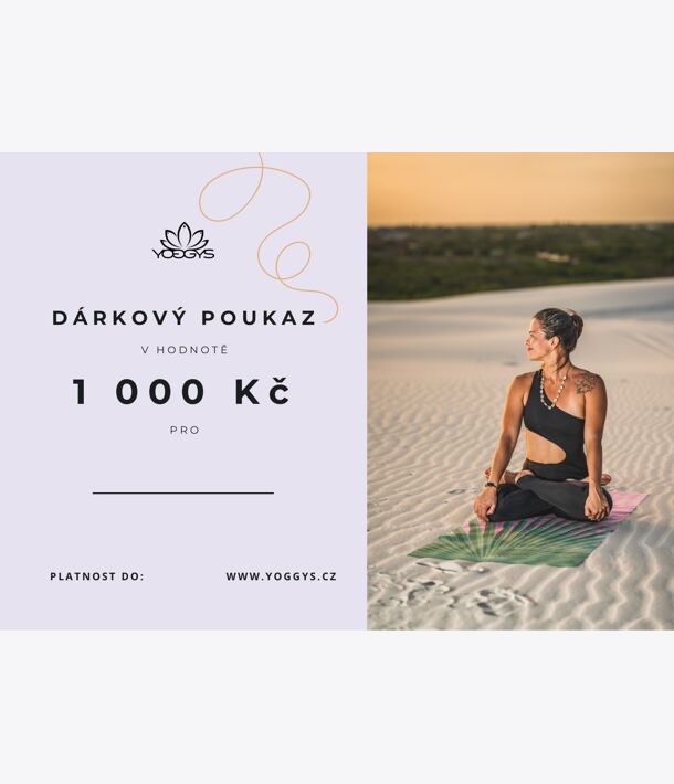 Dárkový poukaz v hodnotě 1000 Kč