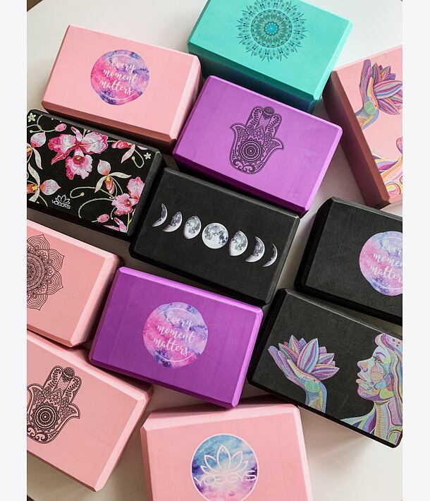 YOGGYS Cihlička na jógu růžová LOTUS BLOSSOM