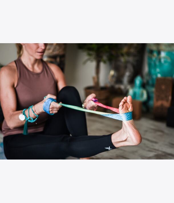 YOGGYS - YOGA STRETCHING STRAP [RAINBOW MANDALA]