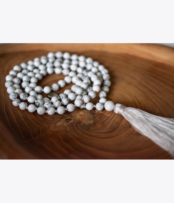 Meditační mala - magnezit