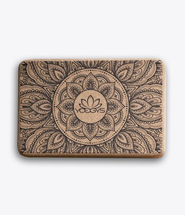 Cihlička na jógu korková NEW MANDALA