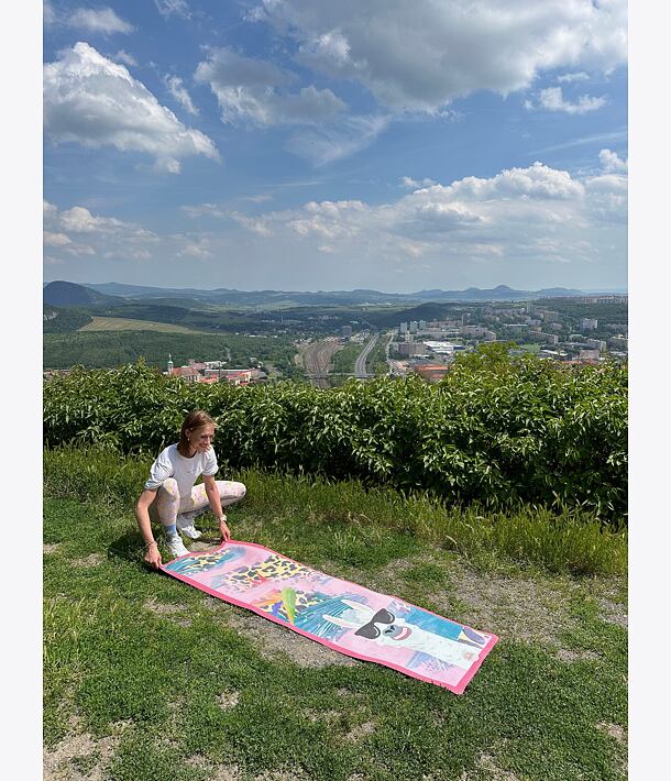 Yoggys cestovní podložka, jógamatka, jógová podložka LLAMA NO DRAMA