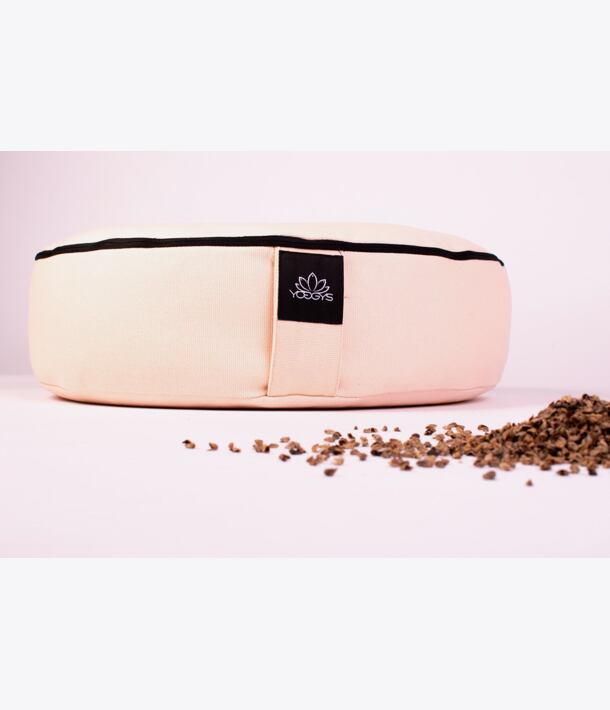 YOGGYS - meditační polštář [SRDCE], krémová