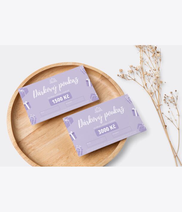 Dárkový poukaz v hodnotě 3000 Kč