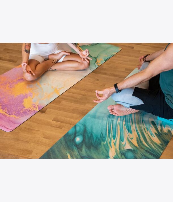 YOGGYS jógová podložka AQUA neklouzavá jógamatka, meditace, AQUA