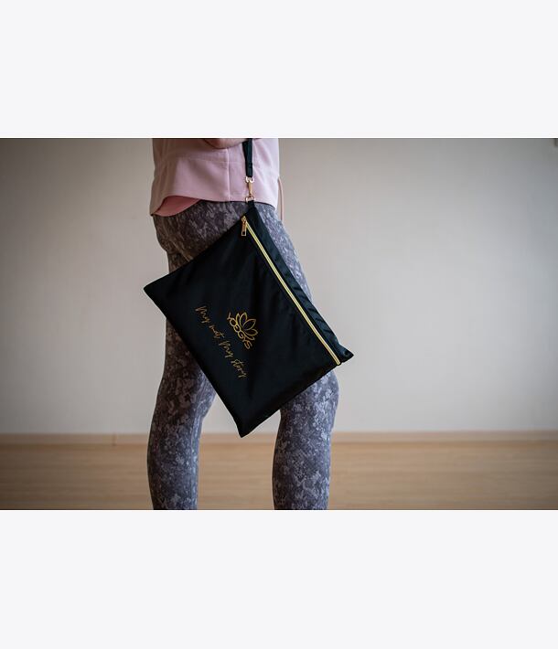 Luxusní přenosná taška na cestovní podložku černá