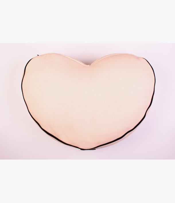 Meditační polštář krémové SRDCE